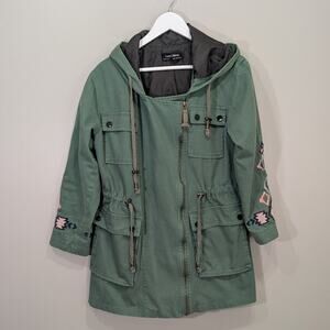 Embroidered Twill Parka Anorak Southwest Cottage - Size L